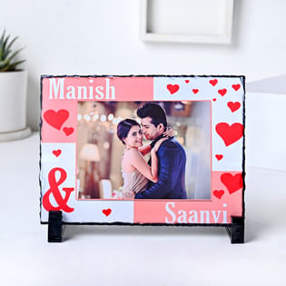 Personalised Ceramic Tile For Valentine