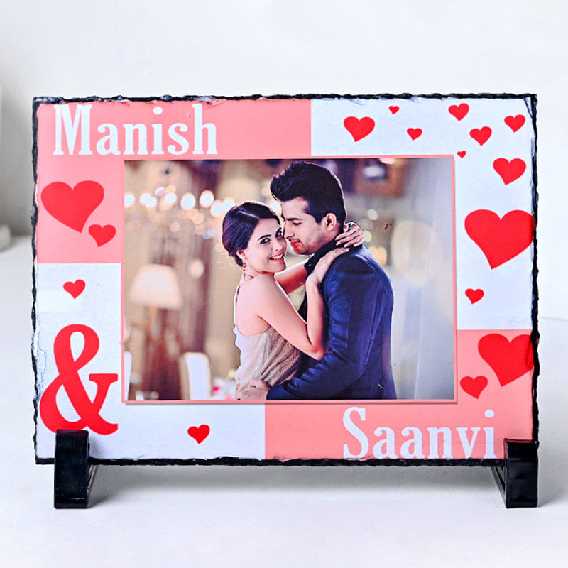 Personalised Ceramic Tile for Valentine Day