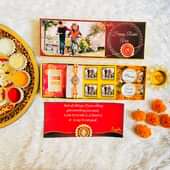 Personalised Chocolate With Rakhi And Dry Fruits