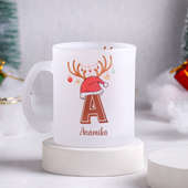 Personalized Christmas Frosted Mug Online