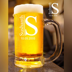 Personalised Classy Beer Mug, Customized Beer Mugs