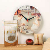 Personalised Clock Rakhi N Raisins