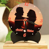 Personalised Couple Clock For Anniversary