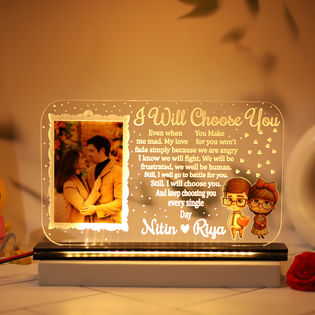 Personalised Couple Led Acrylic Frame