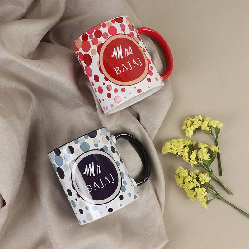 Personalised Couple Tea Mugs