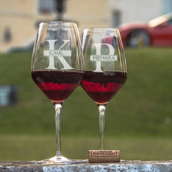 Customised Wine glasses