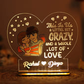 Personalised Crazy Love Led Tabletop