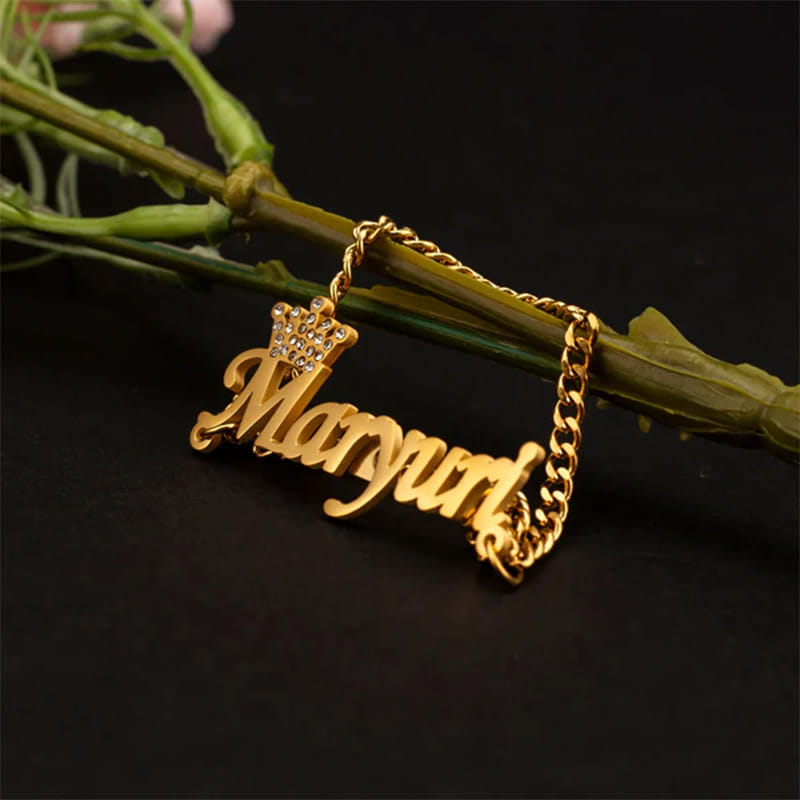 Personalised Crown Brooch Pin