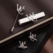 Personalised Cufflinks N Tie Bar Set