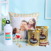 Personalised Cushion With Choco N Sipper