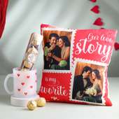 Special Cushion With Love Mug for Valentine Day
