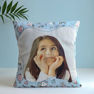 Personalised Cushion With Mug Coaster N Dairy Milk