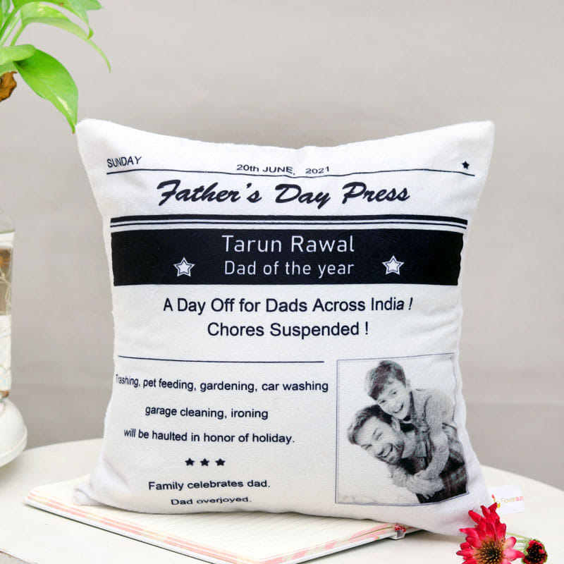 personalised dad cushion
