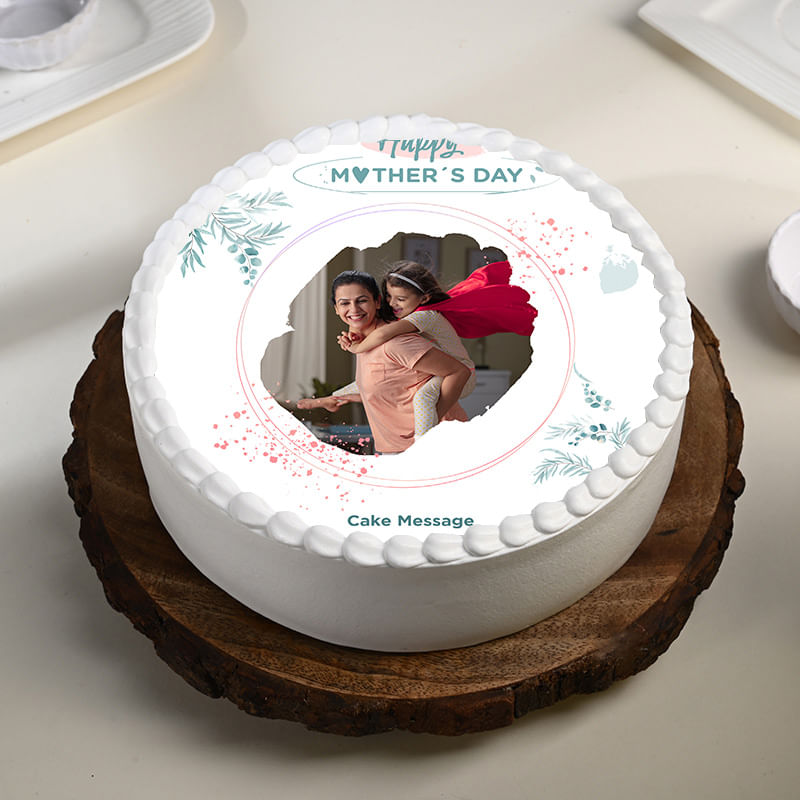 Personalised Mothers Day Photo Cake