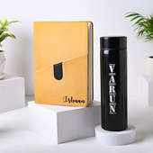 Mom's Day Personalised Diary N Digital Temperature Bottle Online