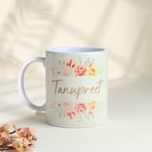Personalised Floral Frame Mug For Mom