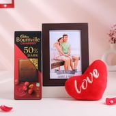 Personalised Frame N Choco Love Hamper
