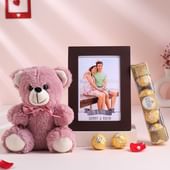 Personalised Frame With Teddy N Choco