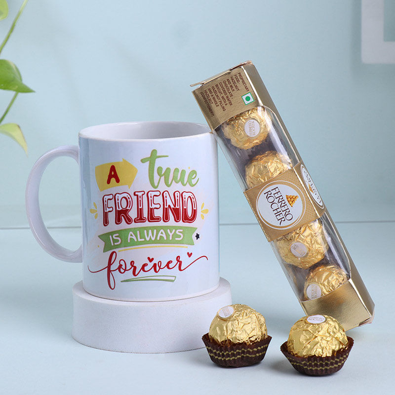 Personalised Friends Forever Mug N Chocolate