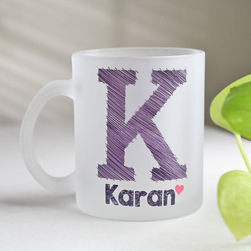 Personalised Frosted Coffee Mug