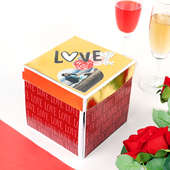 Golden And Red Love Box