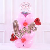 Love Balloons And Chocolate Surprise