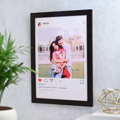 Personalised Insta Frame Side View