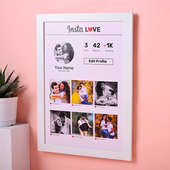 Personalised Insta Love Profile Side View