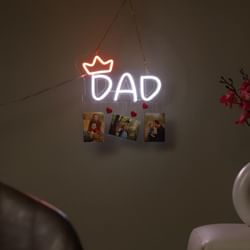Personalised King Dad Neon Wall Hanging