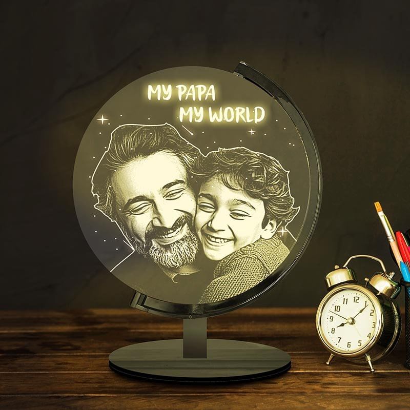 Personalised Lamp For Beloved Dad