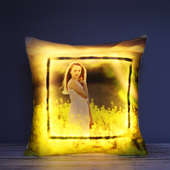 A Personalised LED Photo Cushion