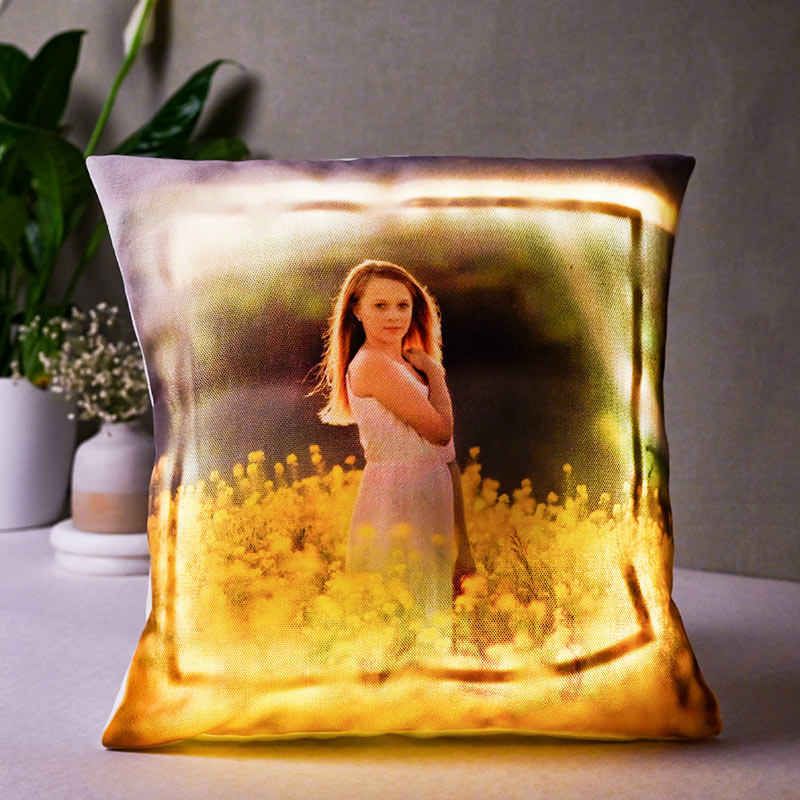 LED Photo Cushion, Customised Gifts Online