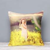 A Personalised LED Photo Cushion - Rakhi Gifts for Sister Online