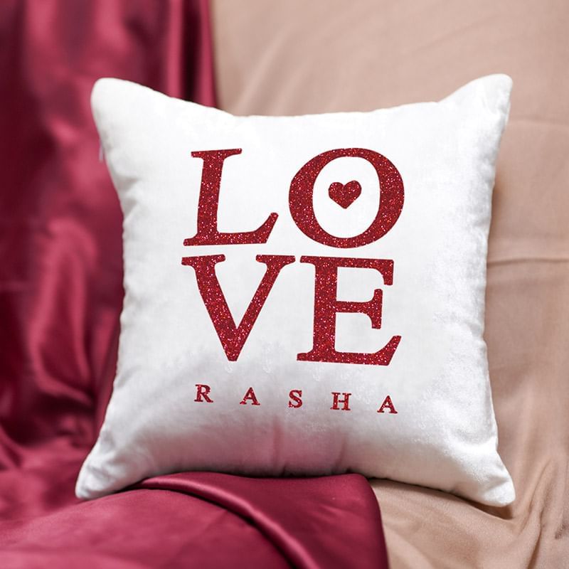 Personalised Love Cosy Cushion