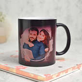 Front view of Personalised Love coffee gift mug for her