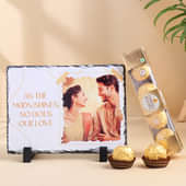 Personalised Love Tabeltop N Choco Gift Set