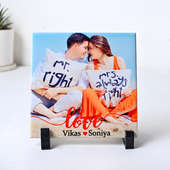 Personalised Love Tile For Valentine