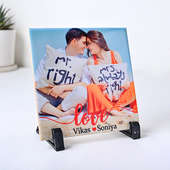 Personalised Love Tile For Valentine