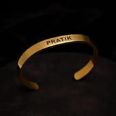 Personalised Men Golden Kada