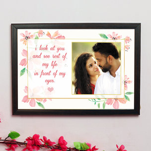 Personalised Message Frame - One Personalised Wall Frame