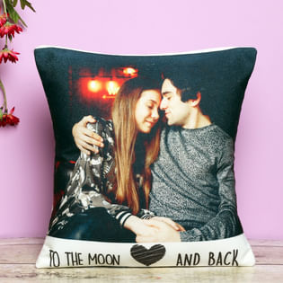 Personalised Moon Cushion - Birthday Gift For Husband