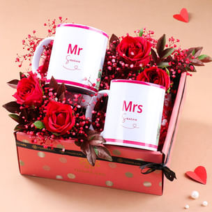 Personalised Mug N Rose Love Hamper Personalised Mug N Rose Love Hamper