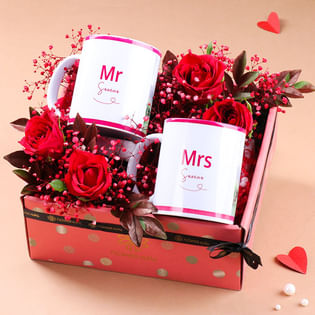 Personalised Mug N Rose Love Hamper