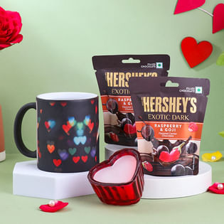 Personalised Mug With Candle N Chocolates