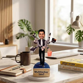 Personalised Multitasker Man Caricature