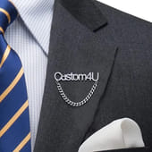 Personalised Name Chain Brooch