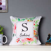 Personalised name cushion gift