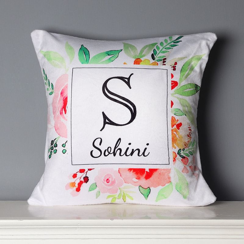 Personalised name cushion gift