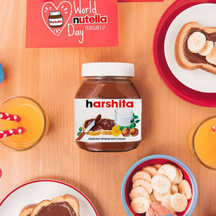 Personalised Name Nutella Jar