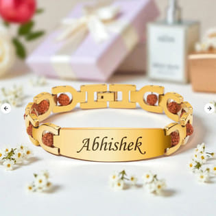 Personalised Name Rudraksh Bracelet